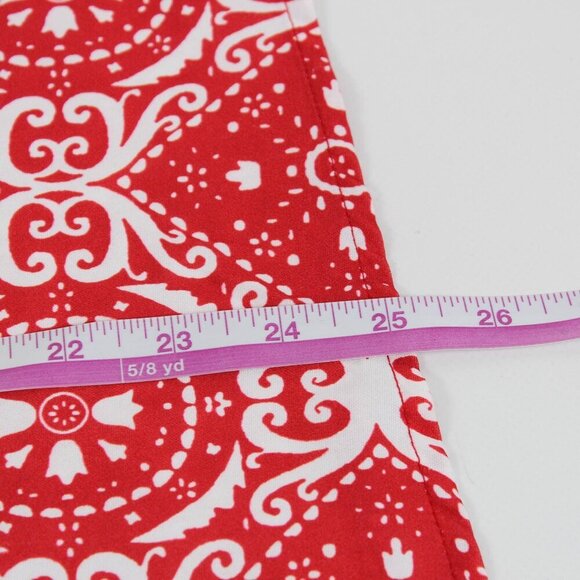 TECREW Women's Boho Red Floral V Neck Spaghetti Straps Tank Top Bandana Large - Picture 9 of 9